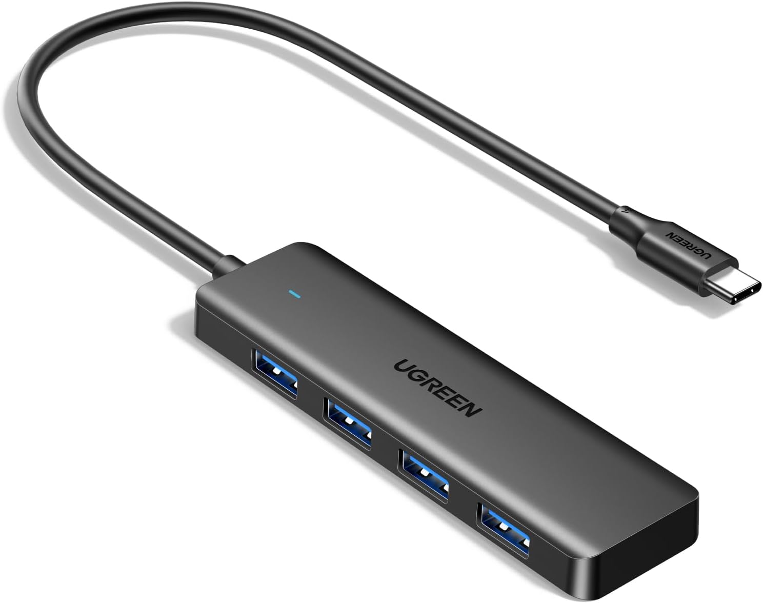 Detalle de UGREEN USB-C 4ポートハブ USB-A×4、最大5Gbps・アルミ筐体・15cm編組ケーブル