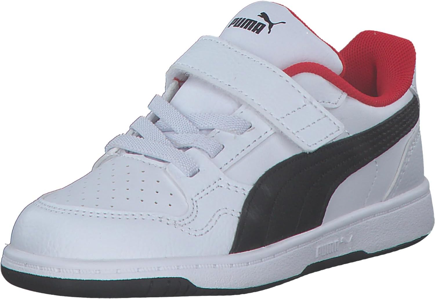 Detalle de PUMA Unisex Baby REB-L AC+ INF Sneaker – White/Black, Größe 24 EU