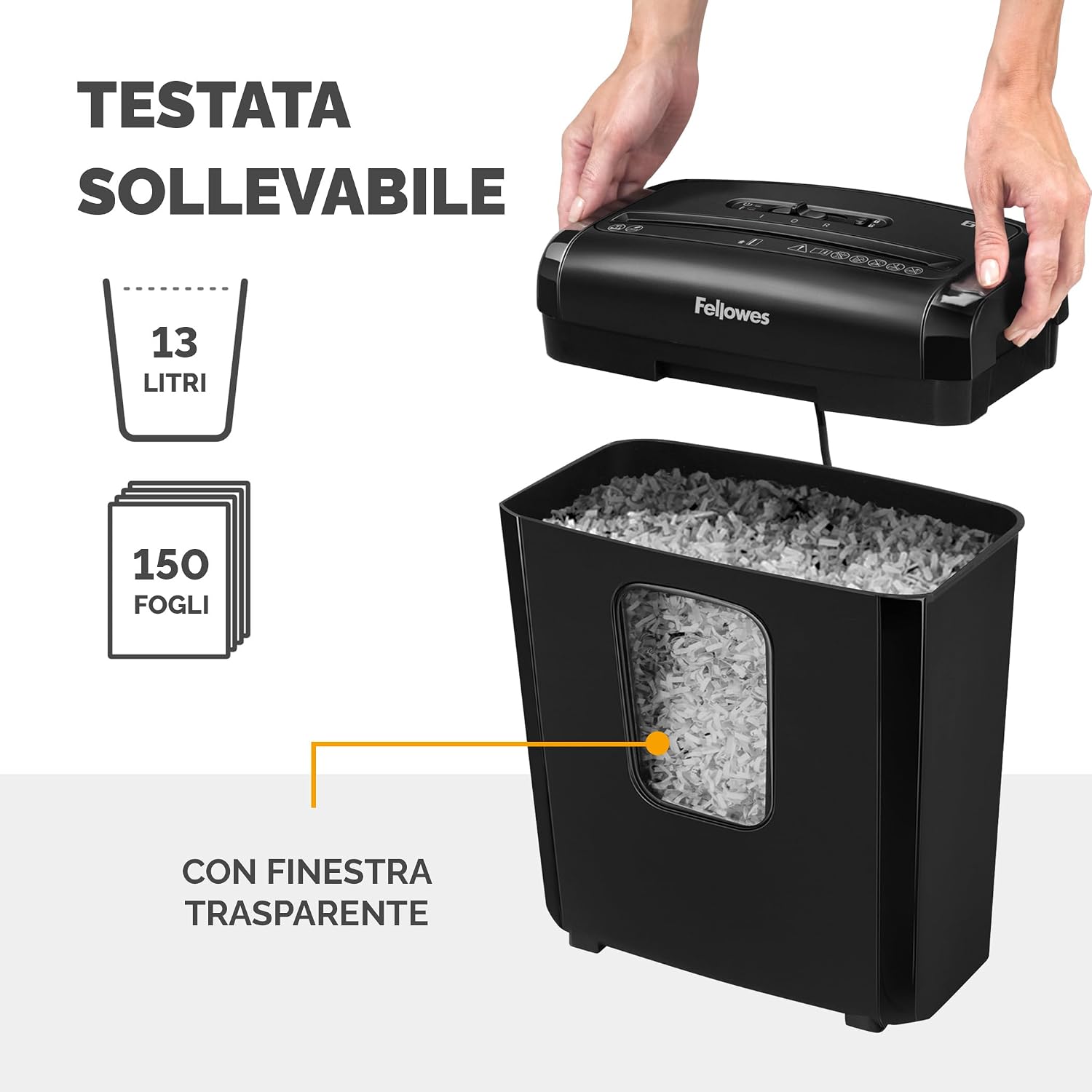 Thumbnail 5 de Fellowes 6M Distruggi documenti microframmenti