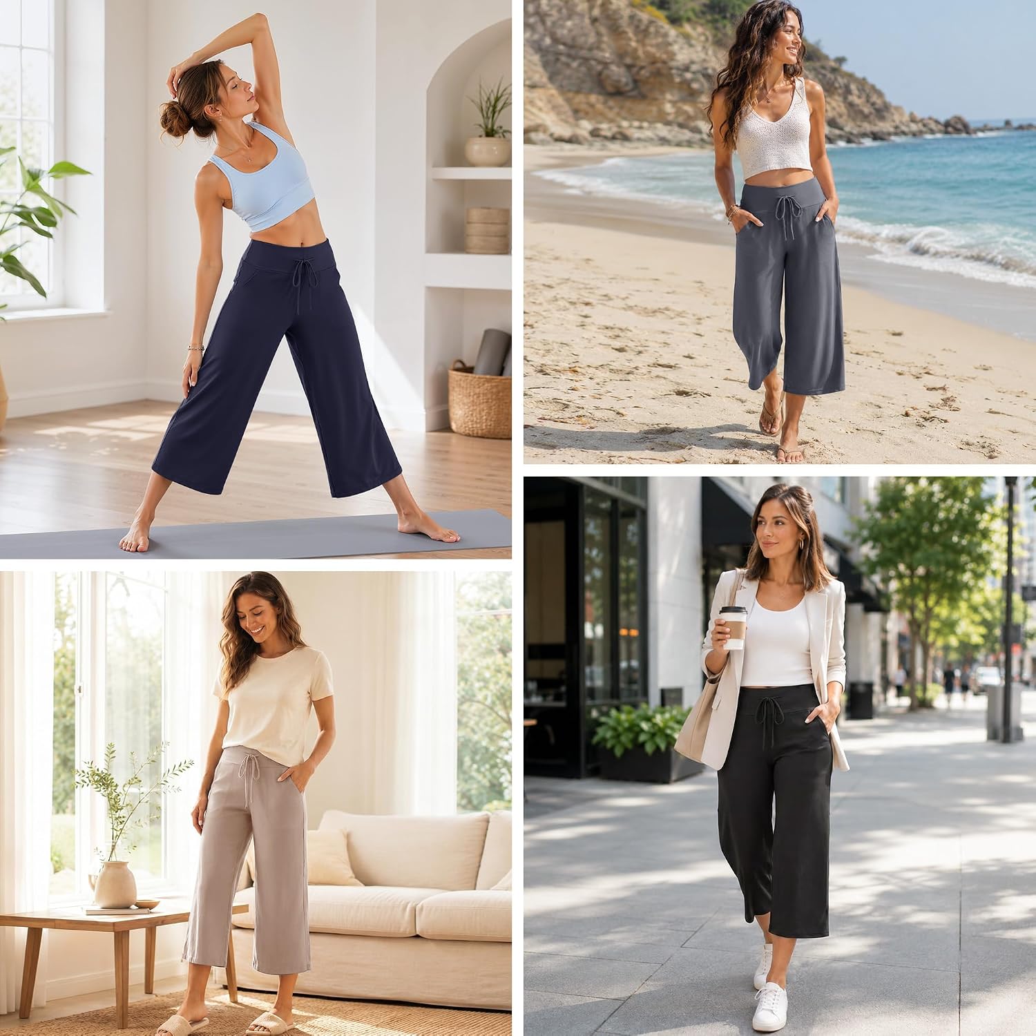 Detalle de TNNZEET Wide-Leg Pants 3-Pack