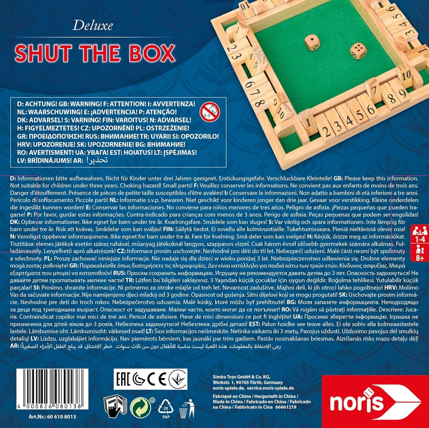 Detalle 2 de Jeu classique Deluxe Fermez la boîte 606108013 🎲