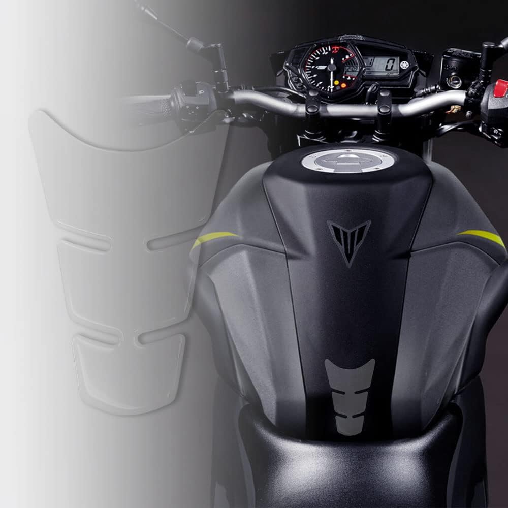 Detalle de Paraserbatoio Tank Pad Adesivo 3D per Moto Slim Short Trasparente 11.5 x 16.5 cm