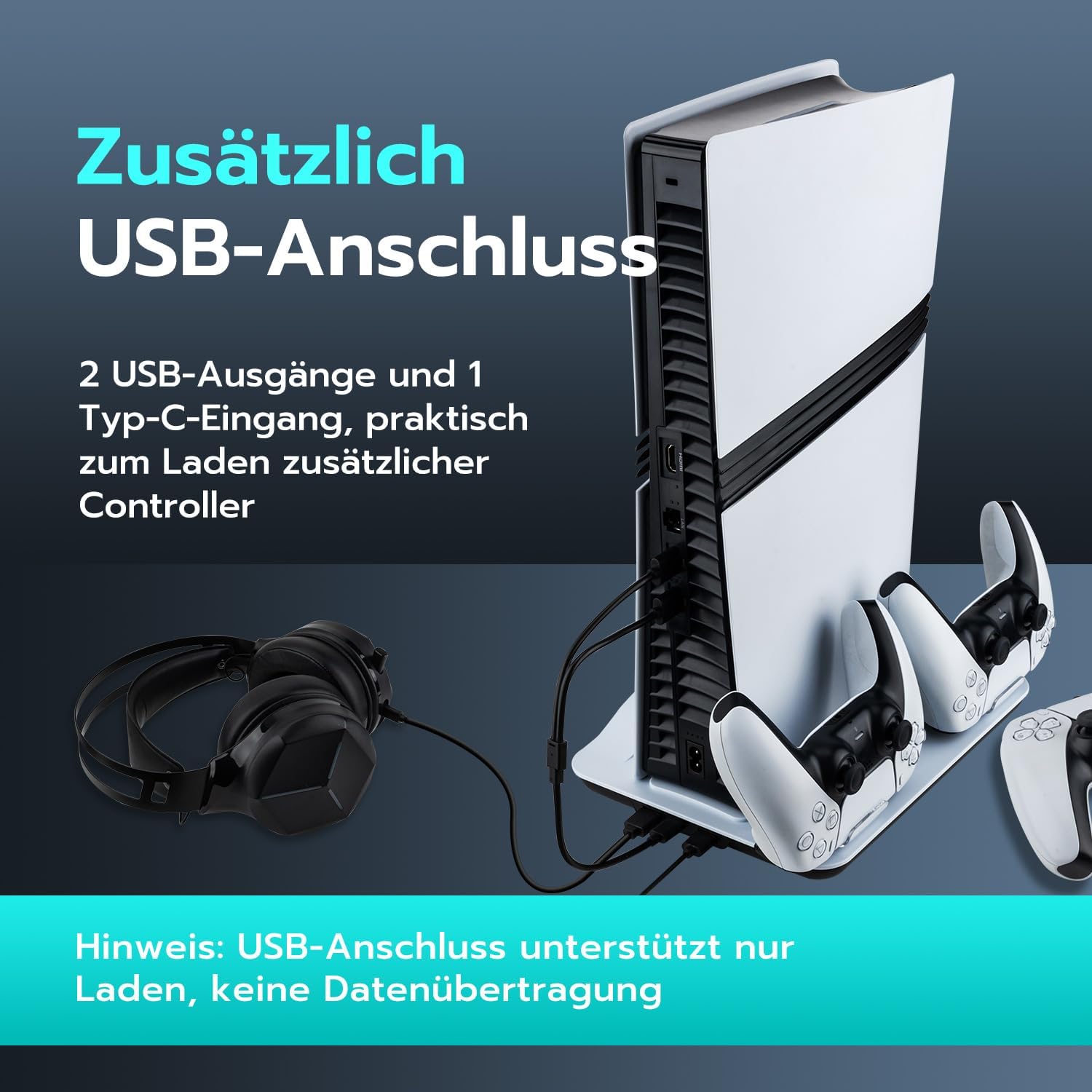 Thumbnail 5 de PlayStation 5 Ständer mit 3 Lüftern