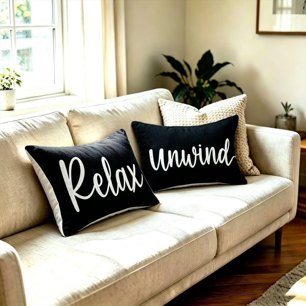 Detalle 2 de layhut Ru-lumbar-001 Relax Unwind Outdoor Pillow Covers, Set of 2