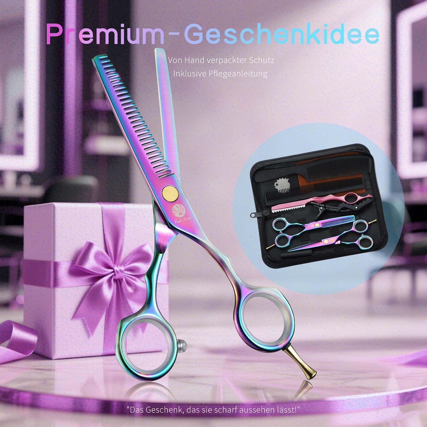 Thumbnail 6 de Purple Dragon Haarschere 5,5 Zoll Profi