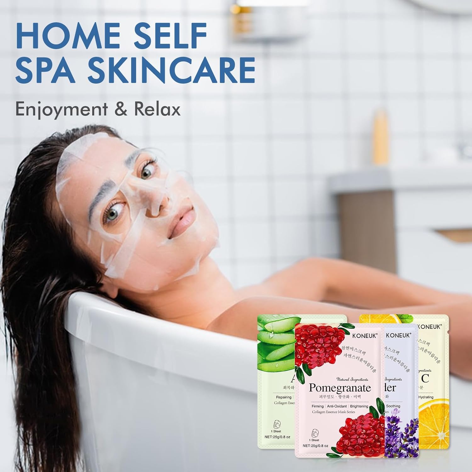 Thumbnail 6 de KONEUK 126 Pack Sheet Masks Skincare – Hydrating Bulk Face Masks for All Skin Types