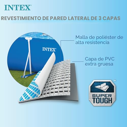 Detalle de Intex 28270NP Small Frame: Piscina Desmontable Rectangular de 220 x 150 x 60 cm