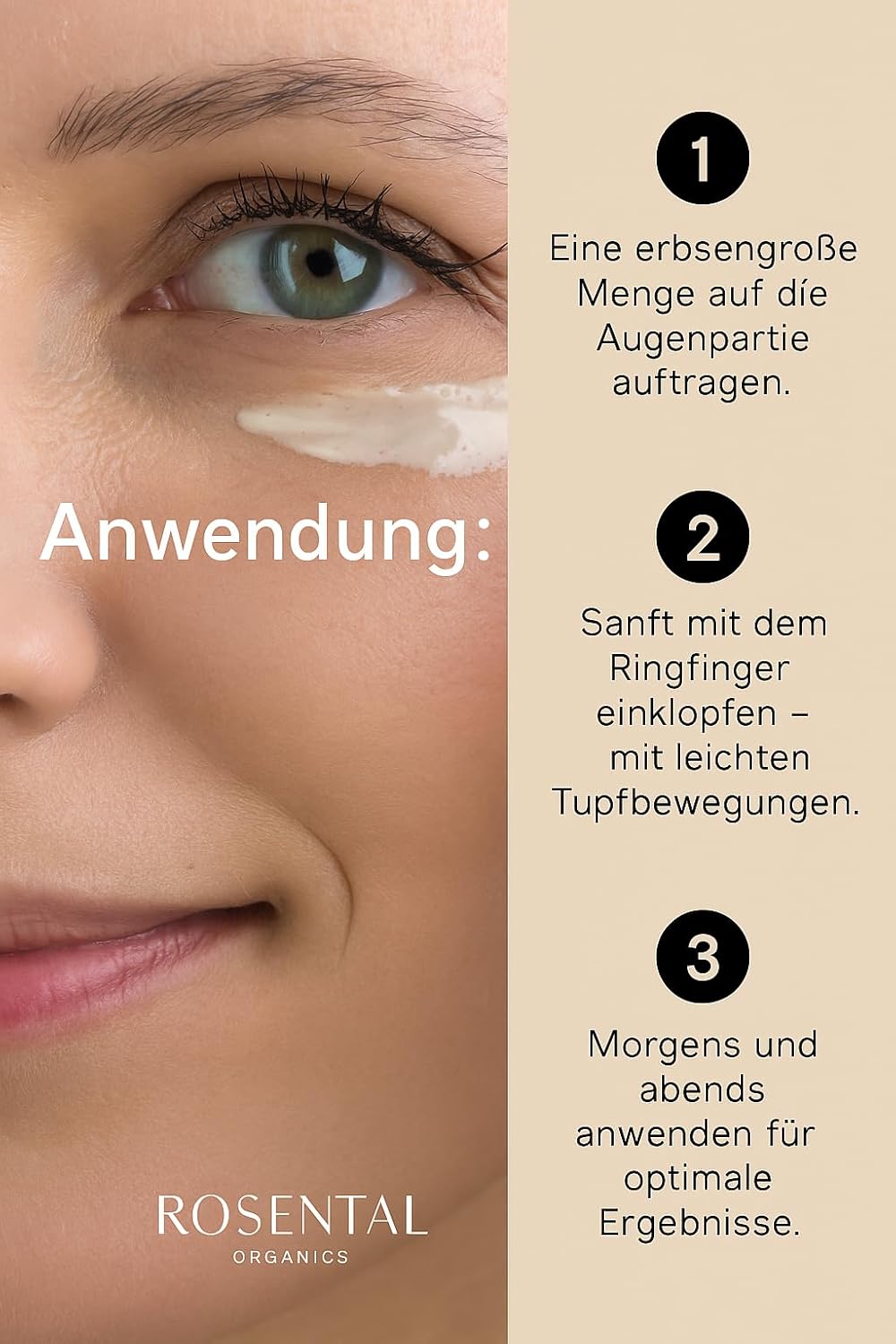 Thumbnail 2 de Rosental Organics Hyaluron Eye Balm (15 ml) – Anti-Aging Augencreme mit Aloe Vera & Jojobaöl