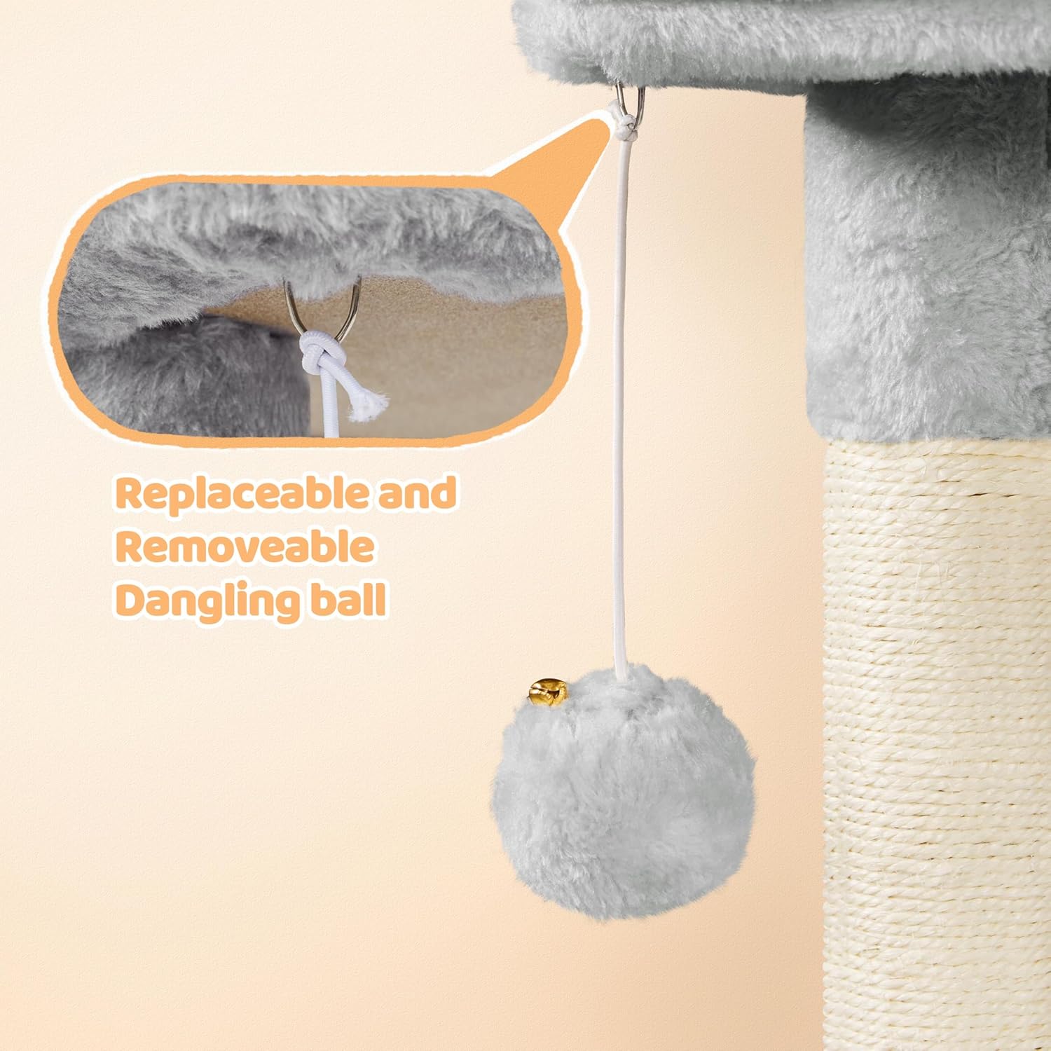 Thumbnail 3 de Yaheetech Cat Tree 87cm Small Cat Tower Indoor – Multi‑Level Activity Centre for Kittens