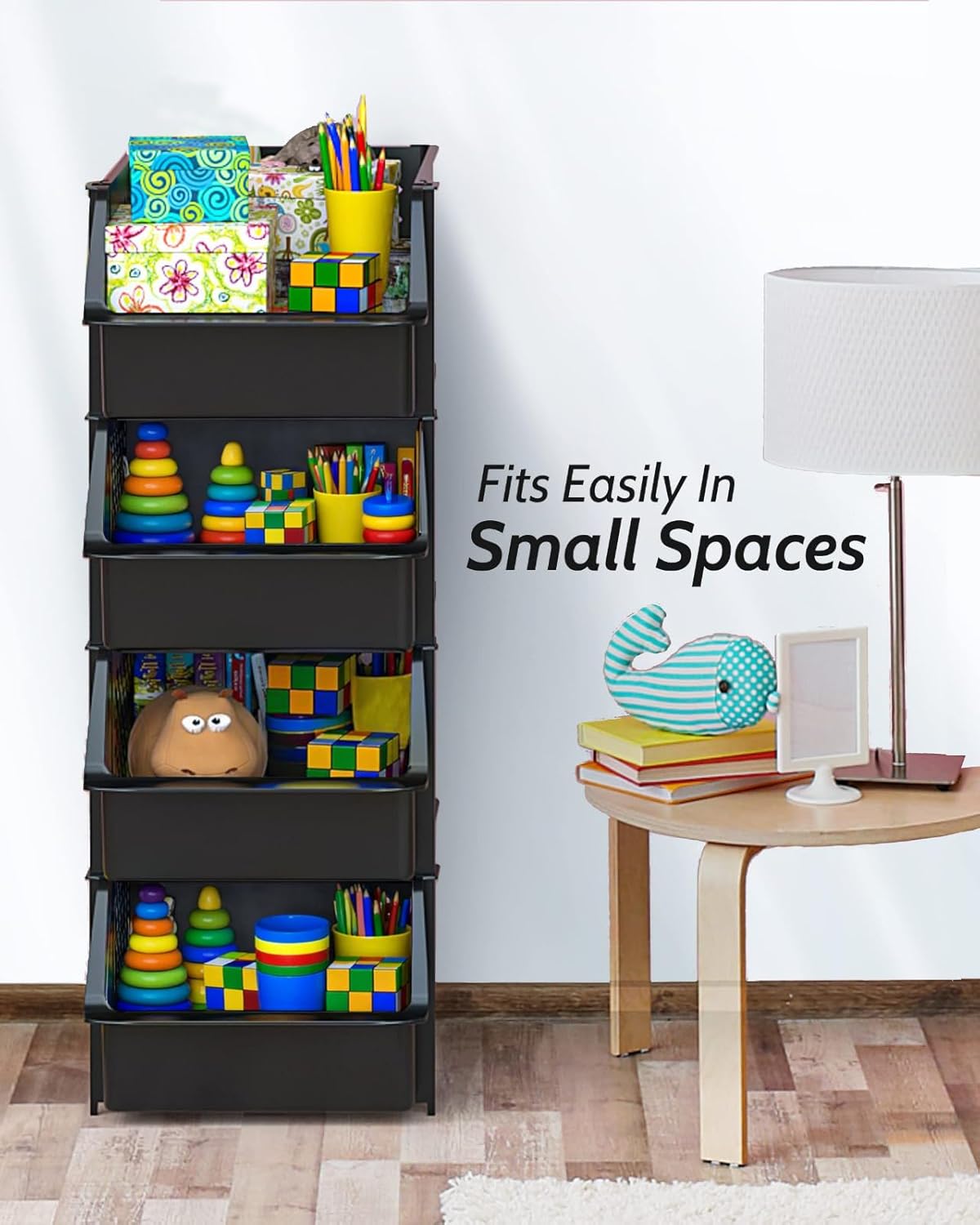 Thumbnail 4 de TidyFriend 4 Pack Stackable Storage Bins 11.5 x 14.5 x 7