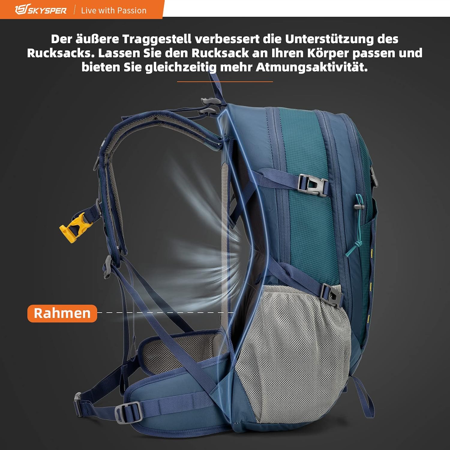 Detalle de Zaino trekking SKYSPER 30L per hiking