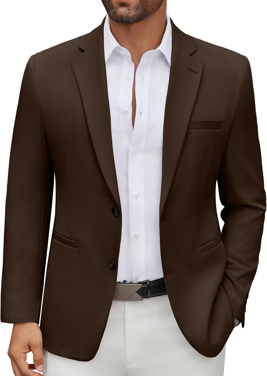 Detalle 2 de COOFANDY Men's Casual Blazer Regular Fit Lightweight Jacket