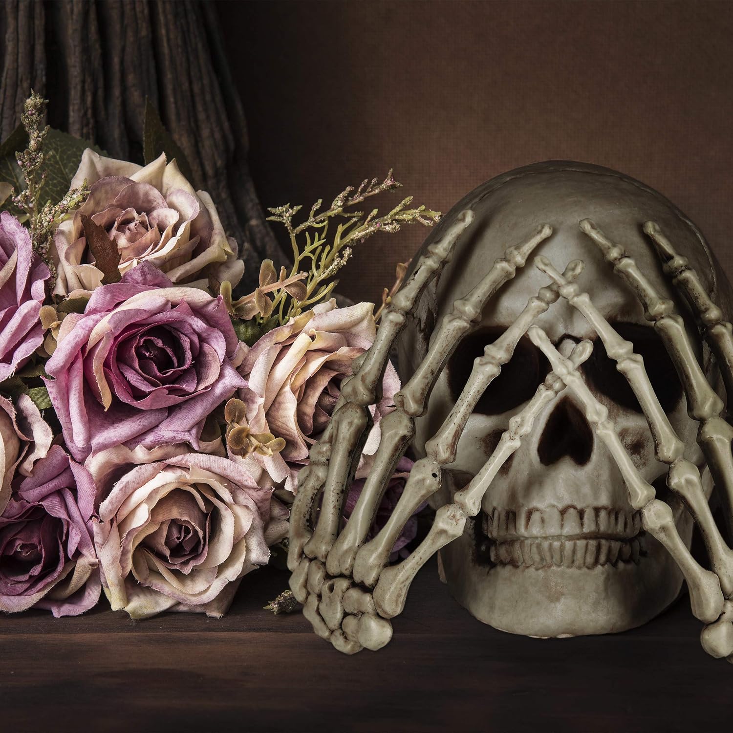 Detalle de Relaxdays – Lot de 12 os décoratifs pour Halloween, décor d’horreur XXL (squelette, intérieur/extérieur)