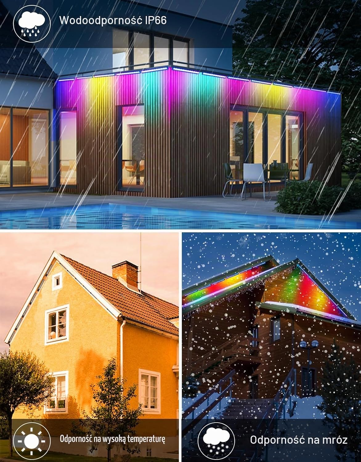 Thumbnail 5 de CLY FLA025 – zestaw 2 naświetlaczy LED RGB 25 W, pilot, IP66