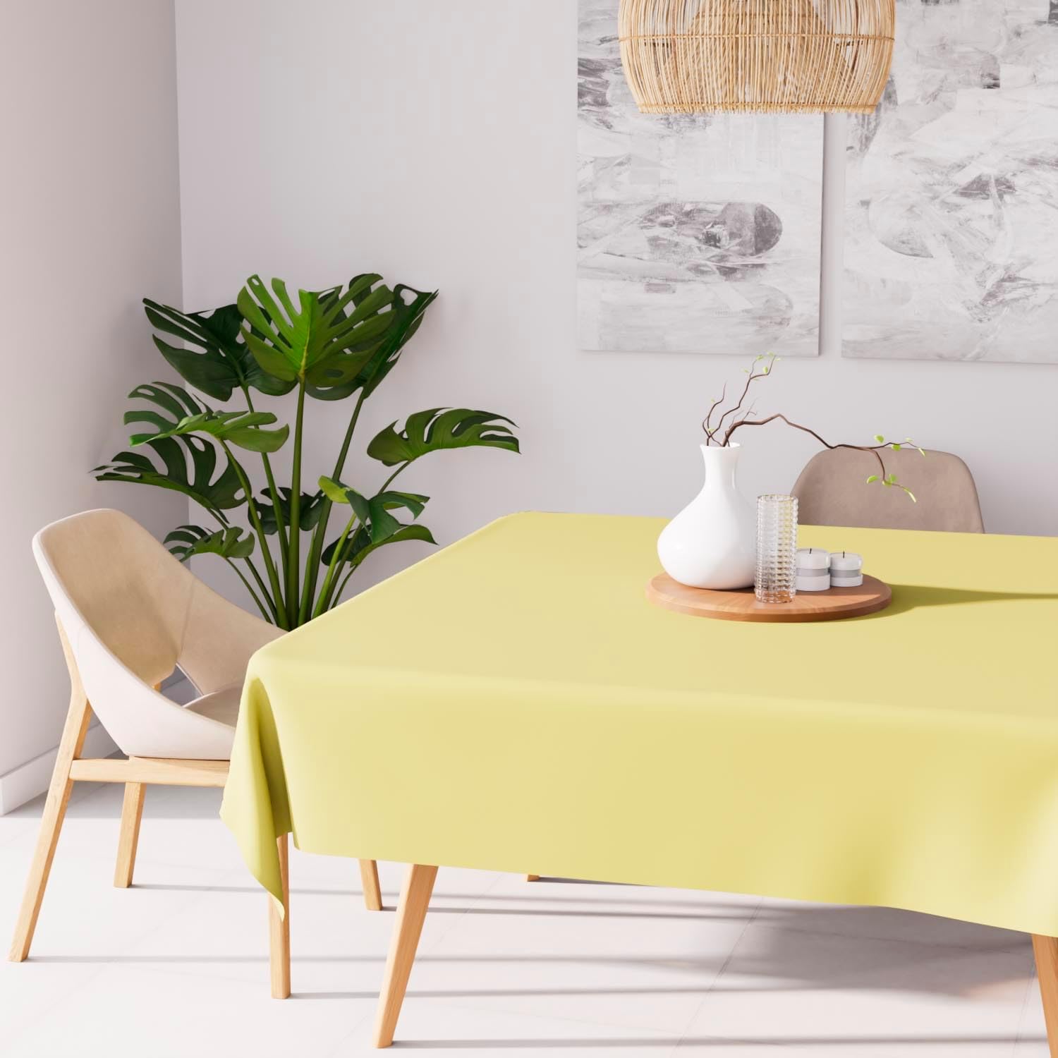 Thumbnail 6 de Soleil d'ocre Alix nappe anti-tâches 140x300 cm