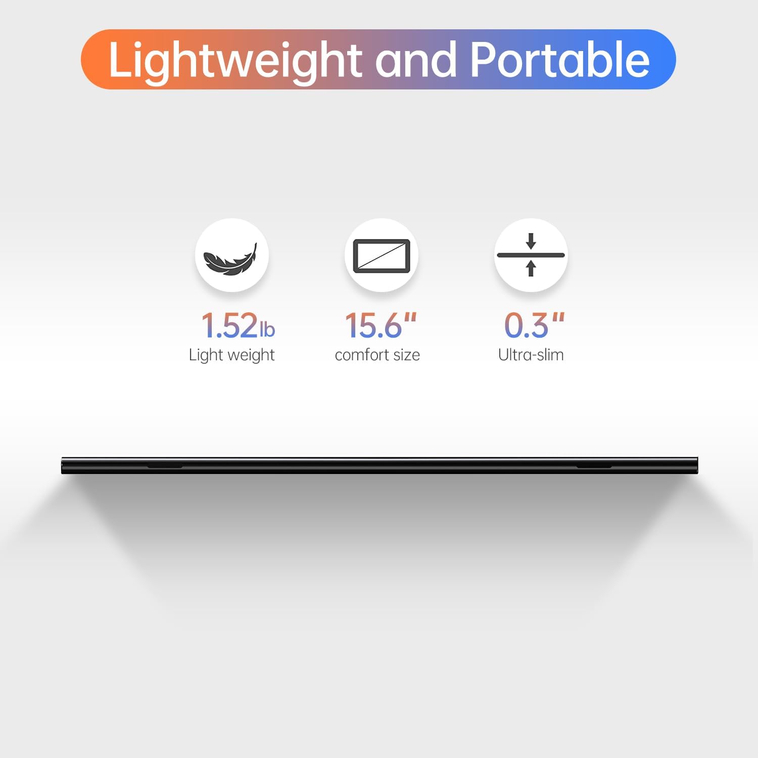 Thumbnail 3 de ForHelp 15.6" portable monitor 1080P USB-C HDMI