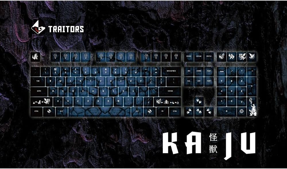 Thumbnail 5 de Traitors KAIJU 108キーキーキャップセット 怪獣デザイン・US配列・Cherry MX対応