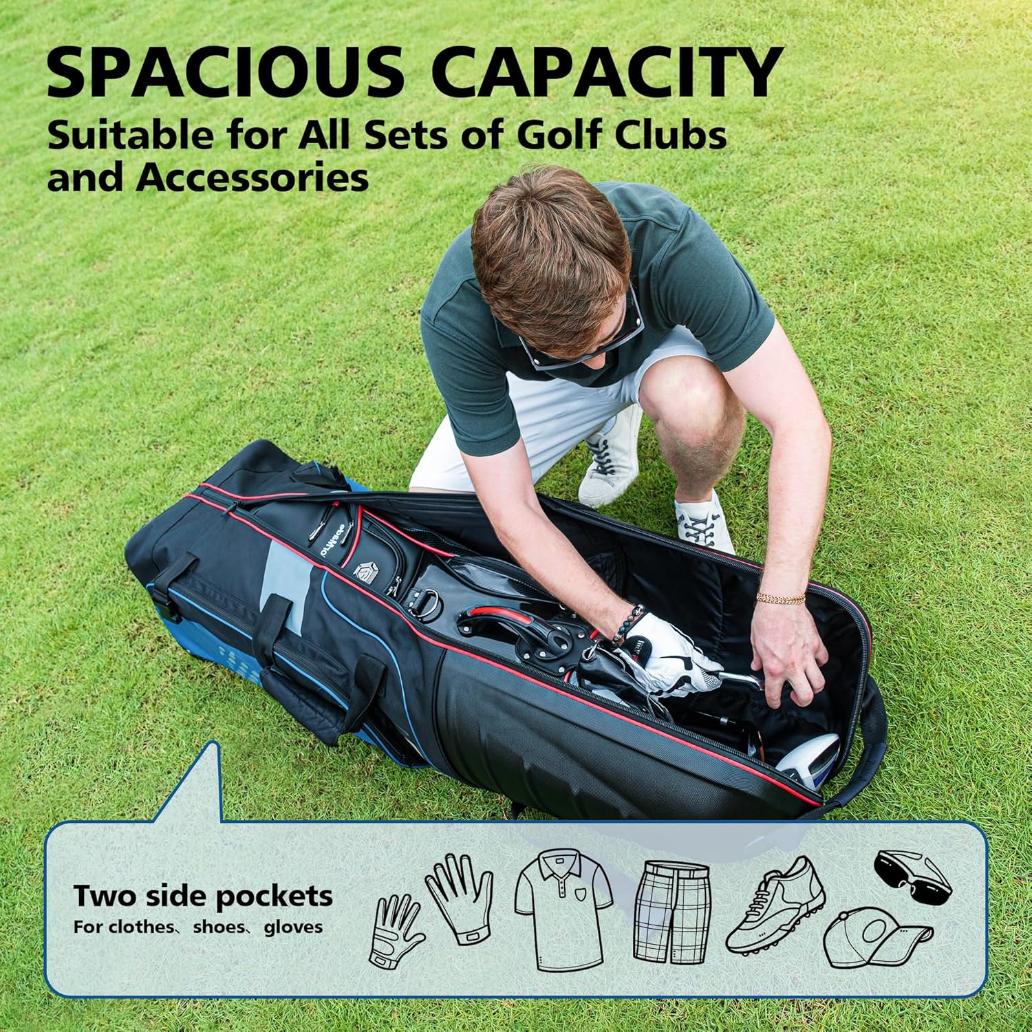 Thumbnail 5 de Golf Travel Bag with Wheels 52