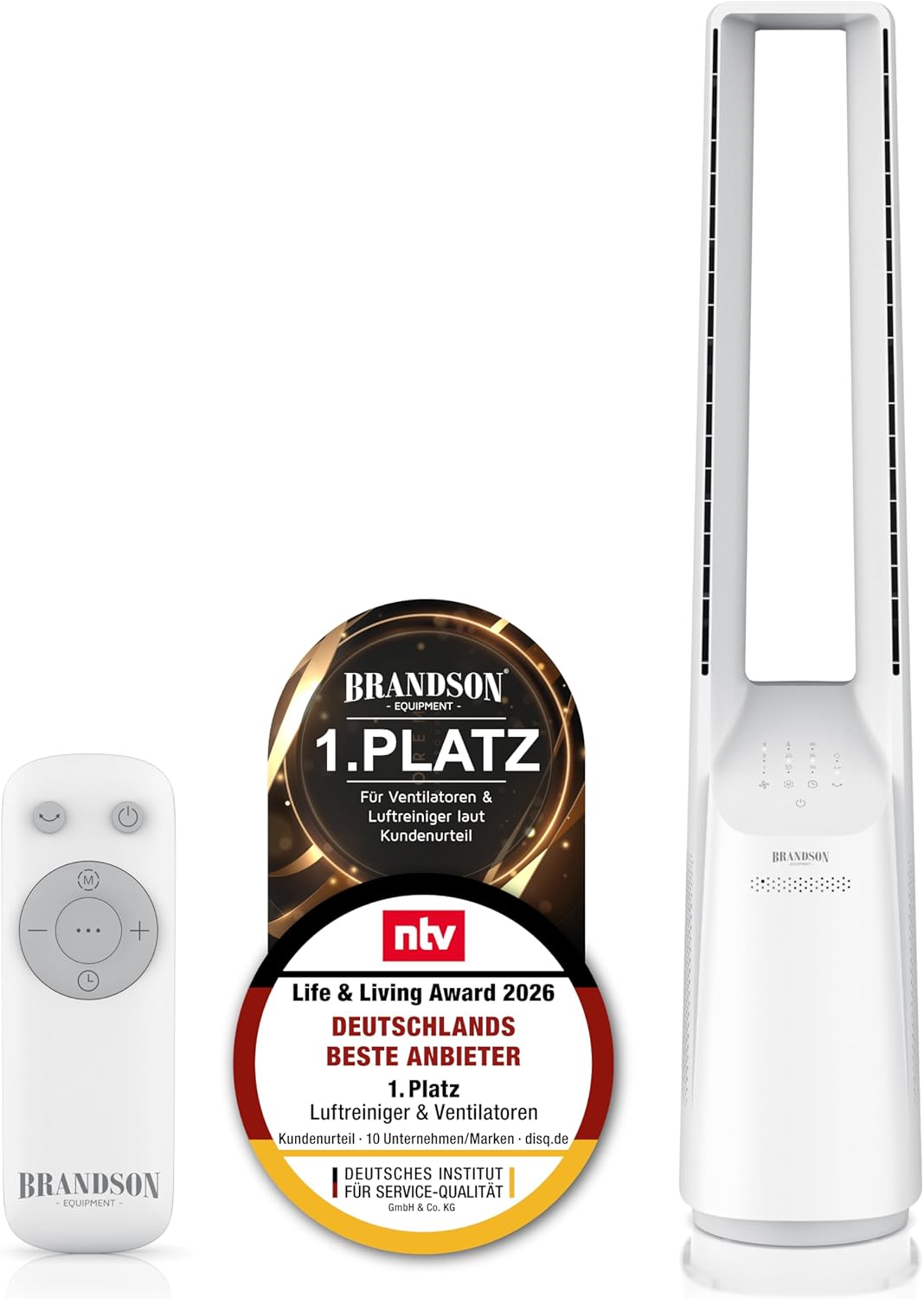 Detalle de Brandson Turmventilator ECO Line: rotorlos, leise und energiesparend