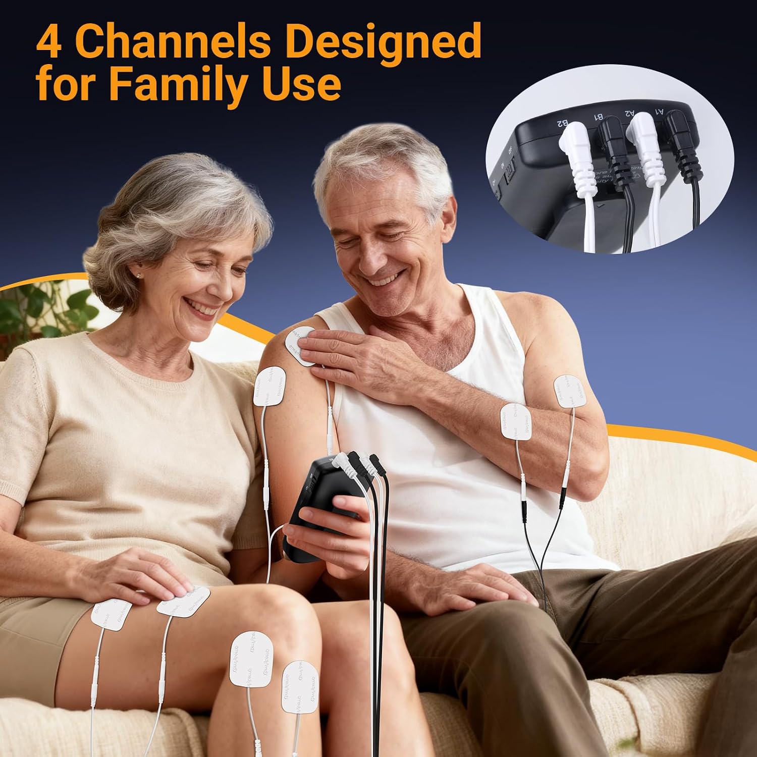 Detalle 2 de Comfytemp 4 Outputs TENS Machine for Muscle Stimulation