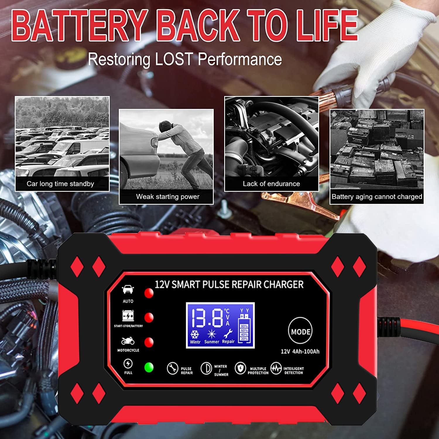 Thumbnail 5 de Car Battery Charger 12V 6-Amp Smart Charger