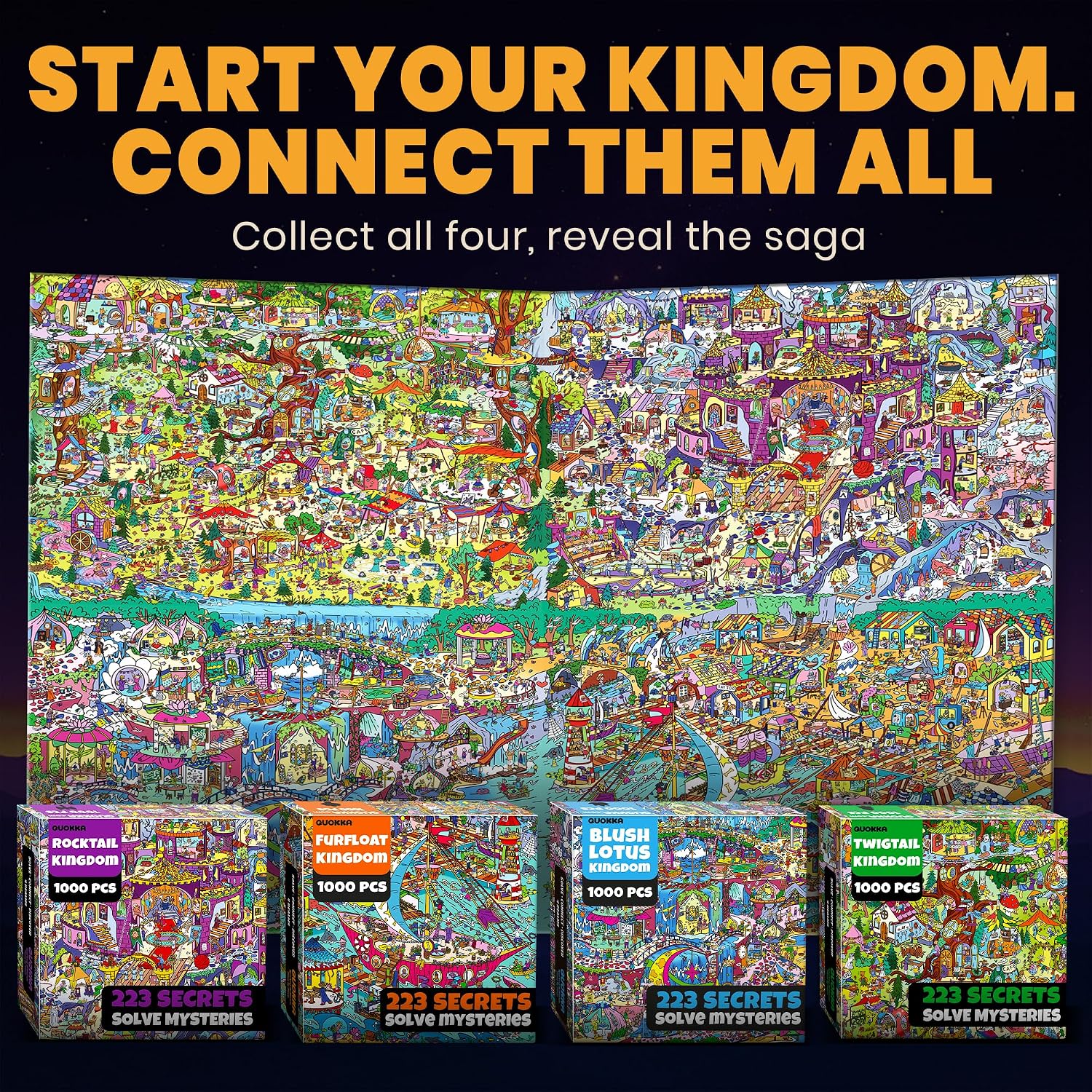 Thumbnail 6 de Rocktail Kingdom 1,000-piece adult jigsaw puzzle