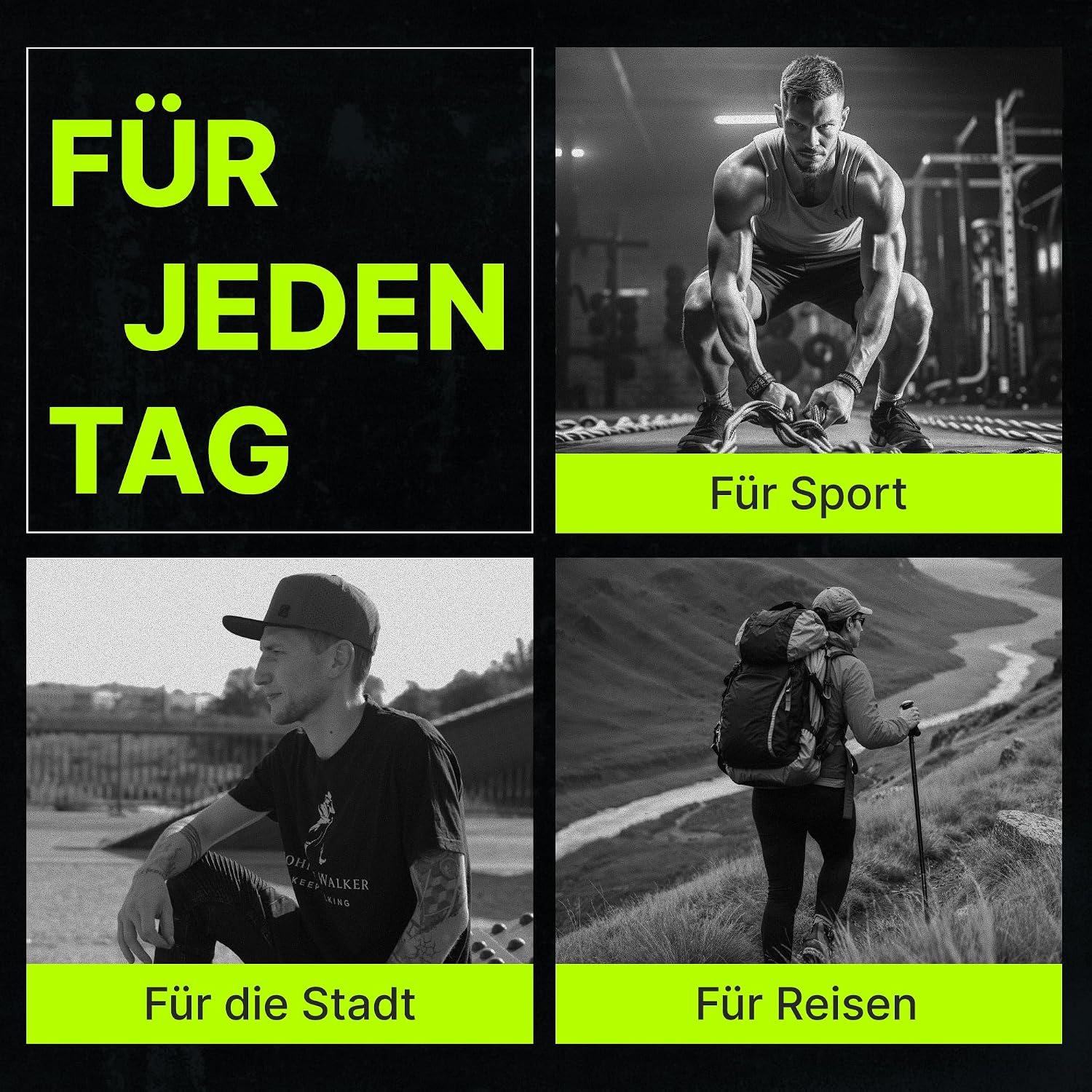 Thumbnail 3 de as ULTIMATE Snapback Cap für Herren & Damen – wasserabweisende Basecap mit Größenverstellung