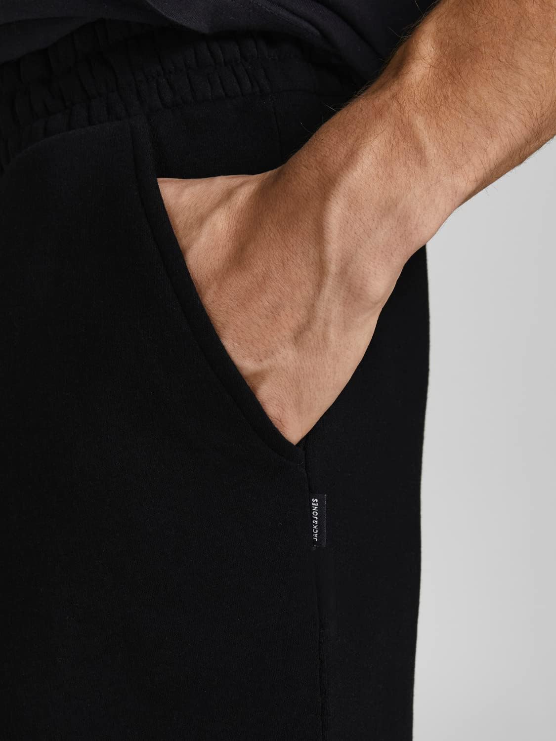 Detalle de JACK & JONES Herren Sweat Short JPSTNEWSOFT – XS–XXL, Blau/Schwarz