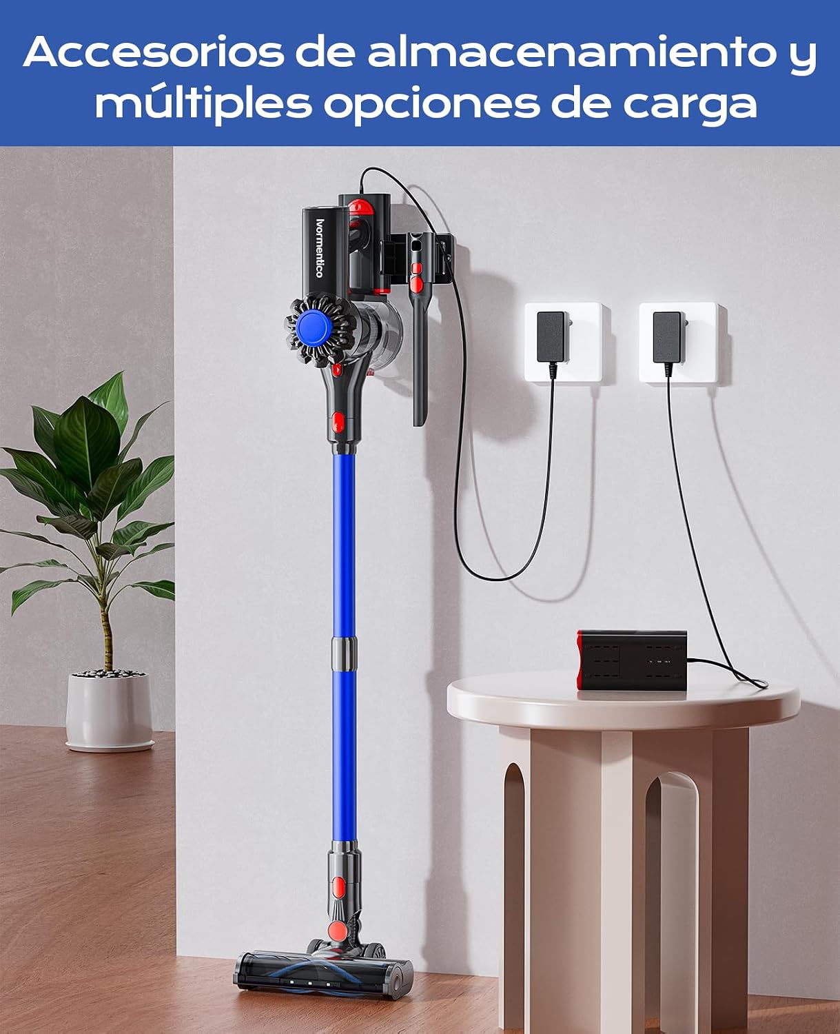 Thumbnail 5 de Ivormentico Aspiradora sin Cable 40KPA, 50Mins, Potente y Versátil 🧹