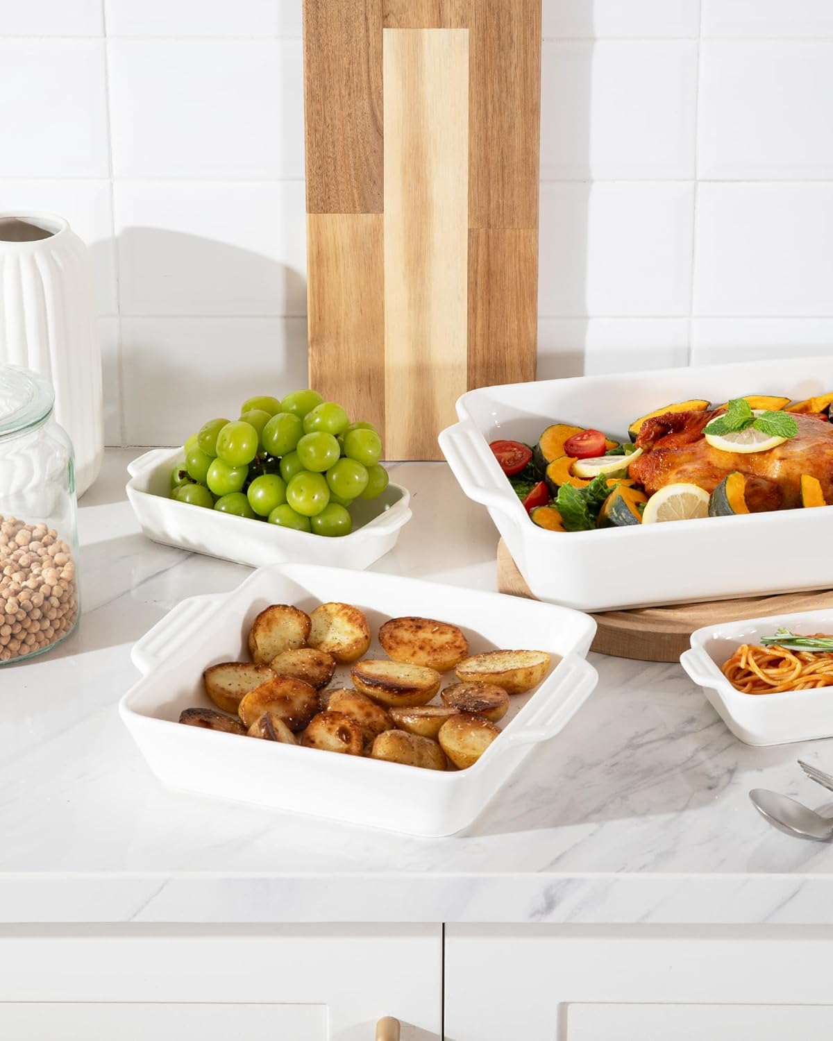 Thumbnail 4 de Sweejar Ceramic Lasagna Bakeware Set 4-Piece