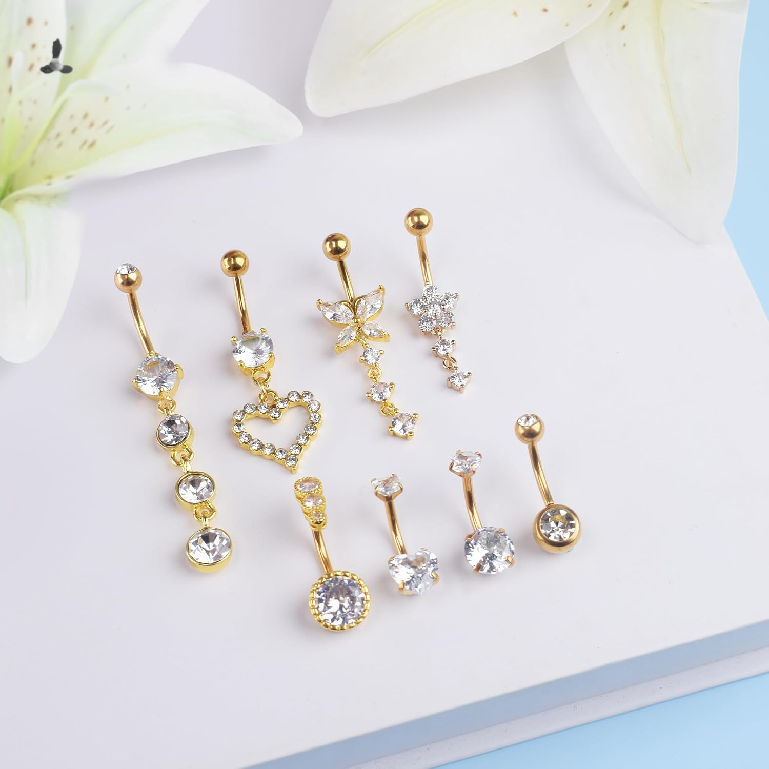 Detalle 2 de LEE&RO Belly Button Rings, 316L Stainless Steel