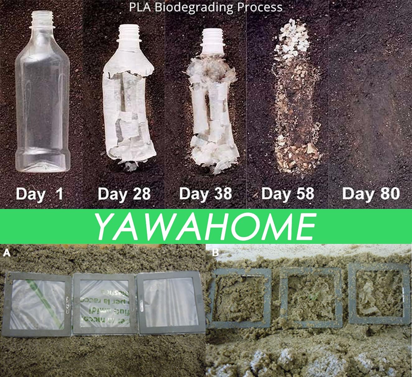 Thumbnail 4 de YAWAHOME Food Caddy Bags (120 counts) – 6L small recycling food waste bin liner for kitchen and home