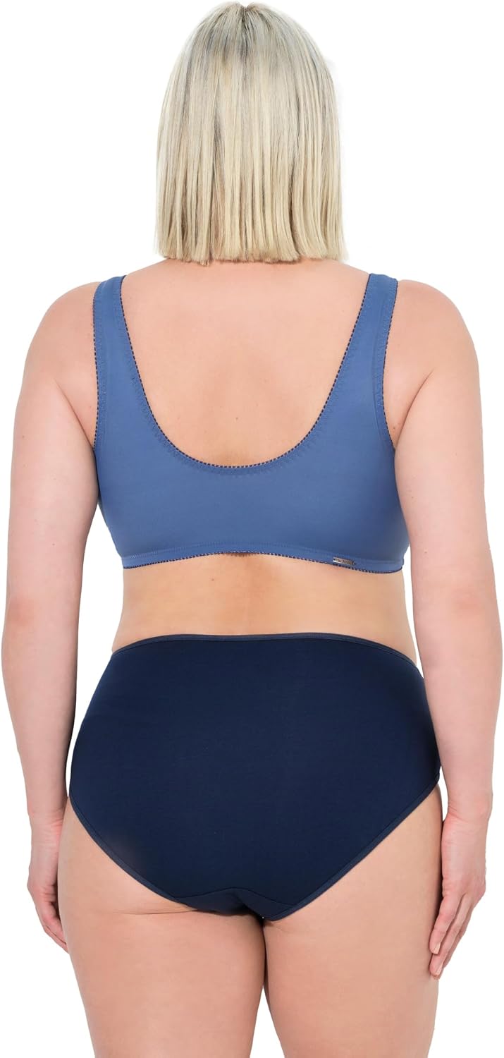 Detalle 2 de Ulla Popken Damen große Größen Übergrößen Plus Size 7/8-Cargohose – Komfortbund, 720673