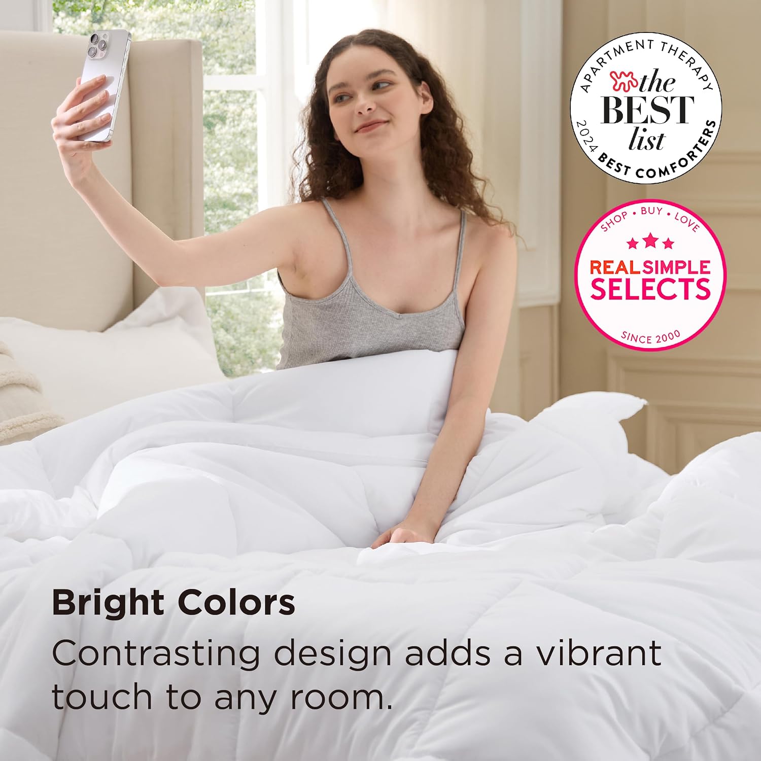 Detalle 2 de Bedsure Full Comforter 82 x 86 In