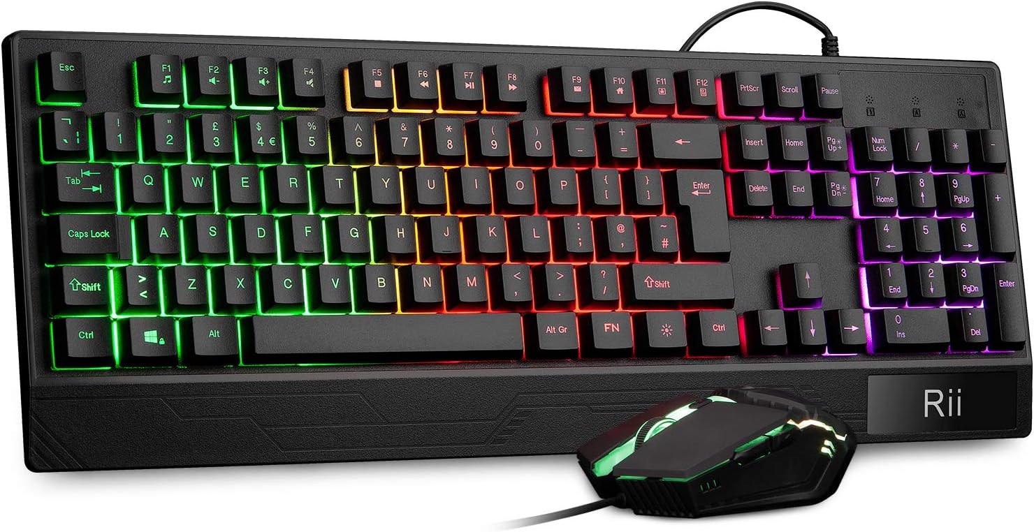 Detalle de Rii Gaming Keyboard and Mouse Set RGB