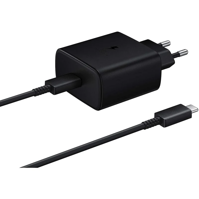 Detalle de Samsung Cargador Carga Súper Rápida USB-C 45W Negro