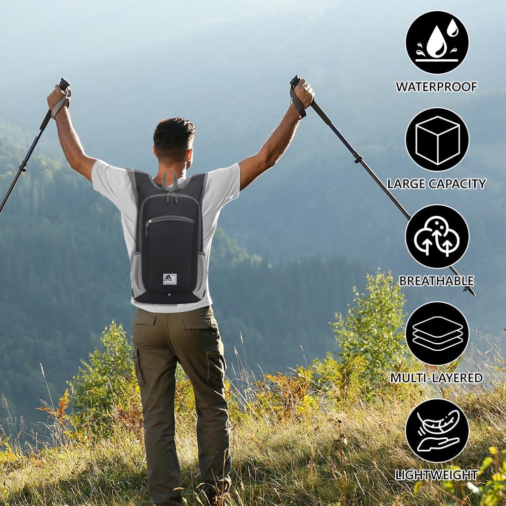 Thumbnail 6 de flintronic Foldable Backpack 16L packable rucksack