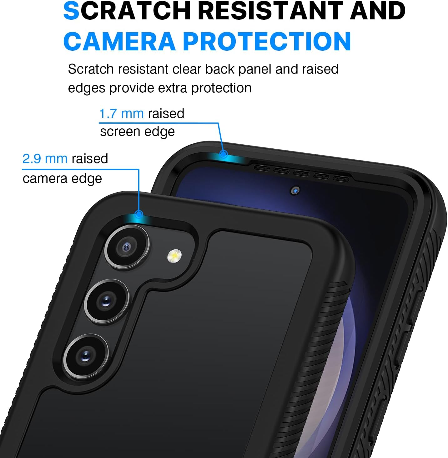 Thumbnail 4 de CENHUFO Samsung Galaxy S23 5G Case with Built-in Screen Protector – 360° Rugged, Black