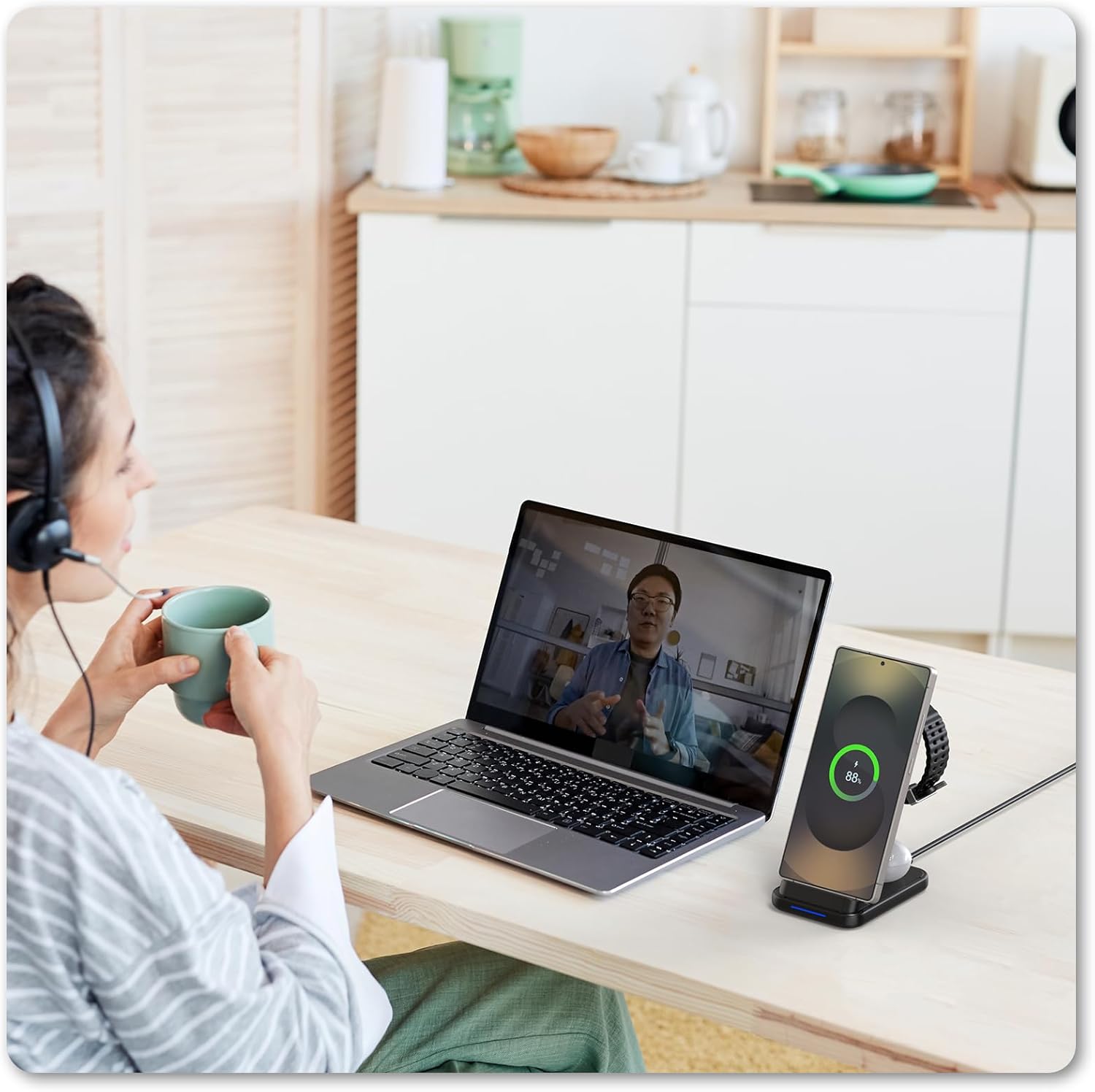 Thumbnail 1 de Cargador Samsung 3 en 1 Inalámbrico Rápido ⚡