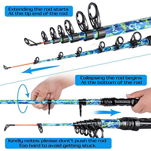 Thumbnail 3 de Sougayilang Fishing Rod and Reel Combo with Telescopic Pole ⚓