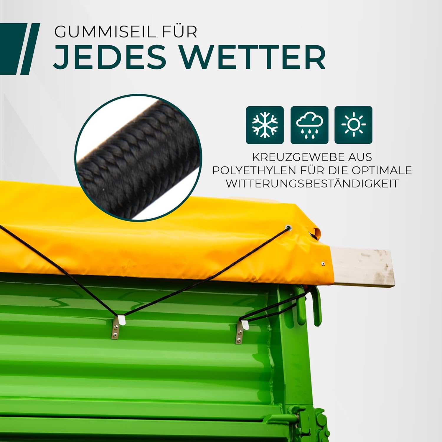 Thumbnail 5 de CargoVA Gummiseil 6mm x 20m Schwarz – Expanderseil mit +70% Dehnung, wetterfest und langlebig