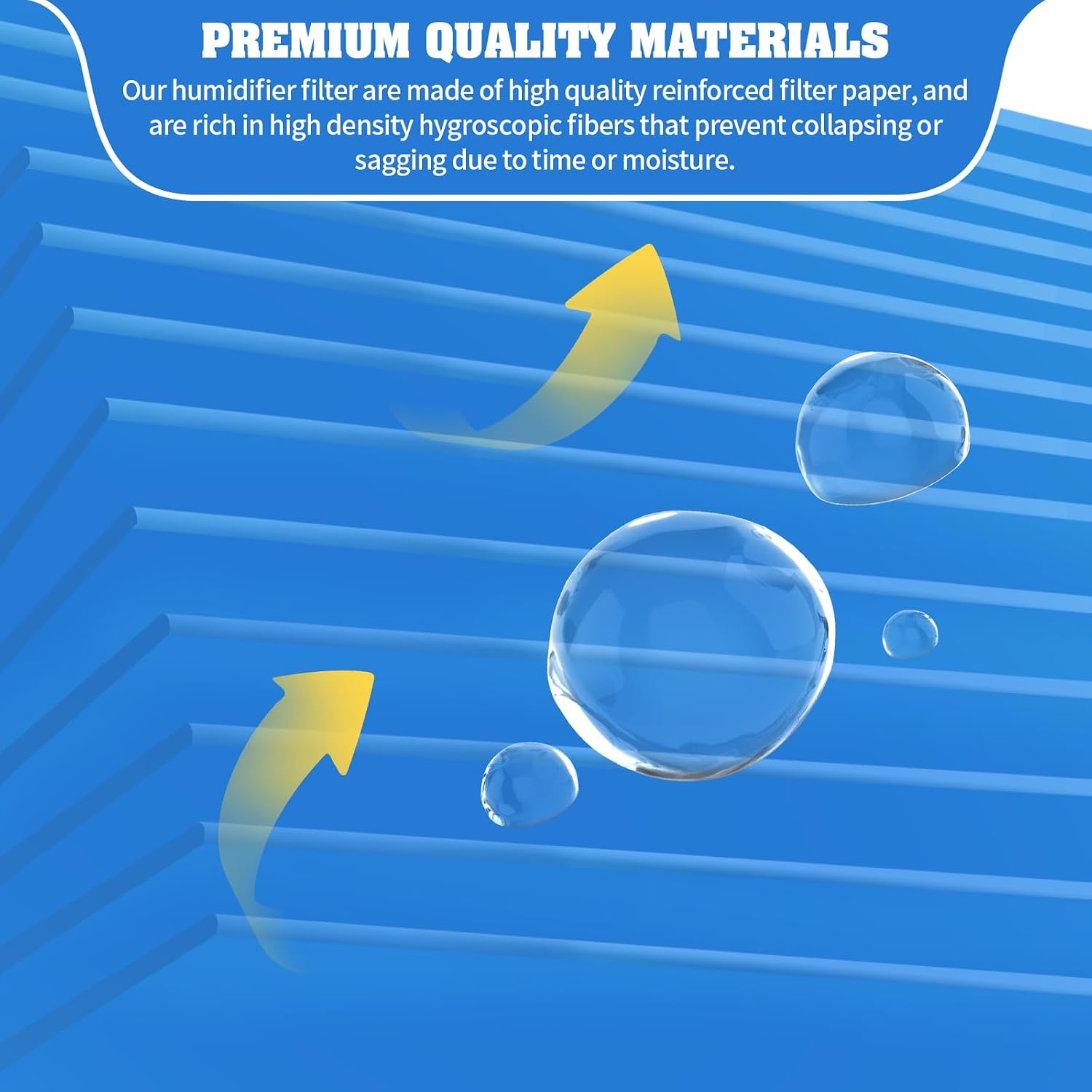 Thumbnail 3 de Gazeer 6000S-12-6 Replacement Humidifier Filters, 12 Blue + 6 Sponge