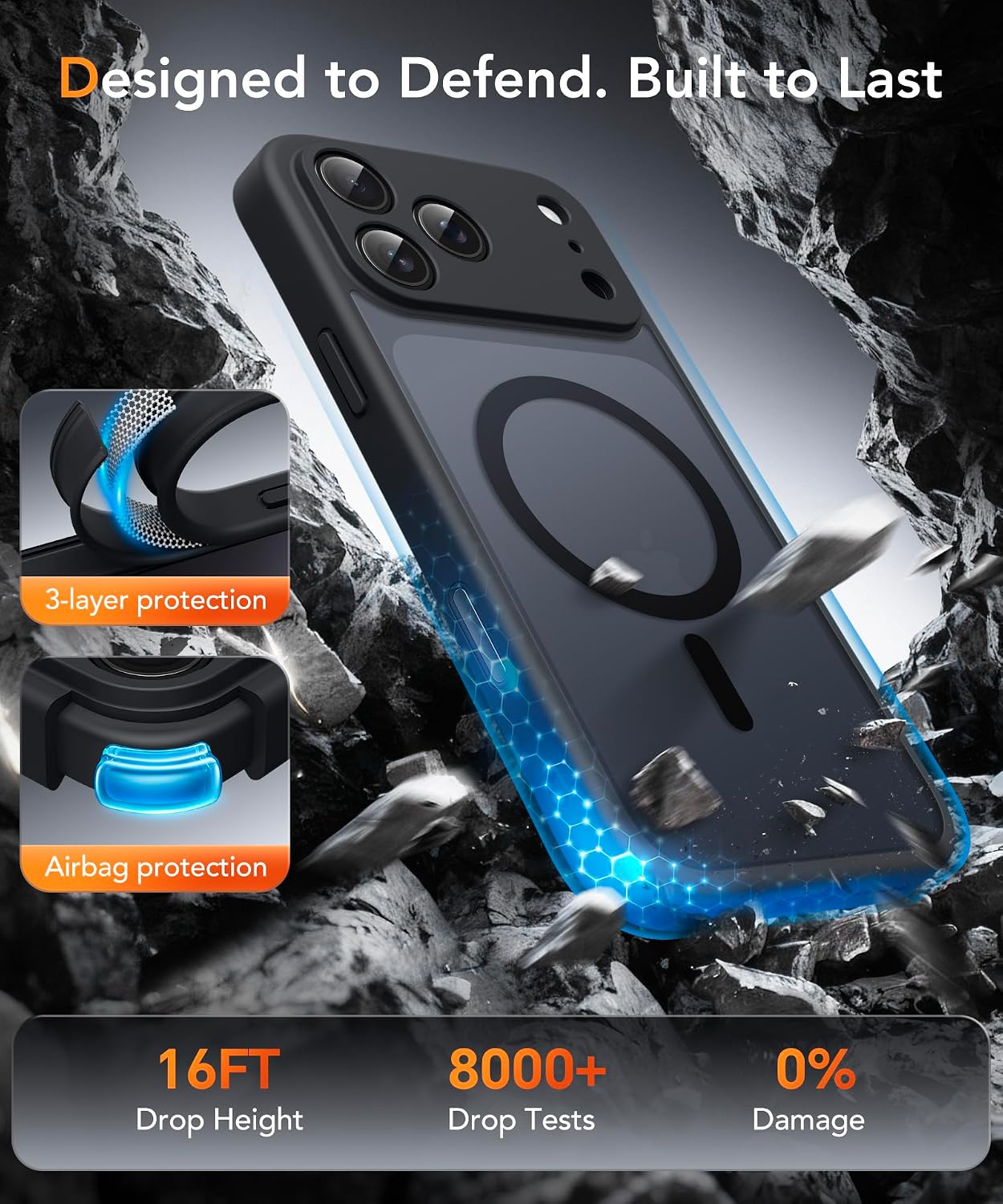 Thumbnail 4 de iPhone 17 Pro Max Magnetic Privacy Case with MagSafe