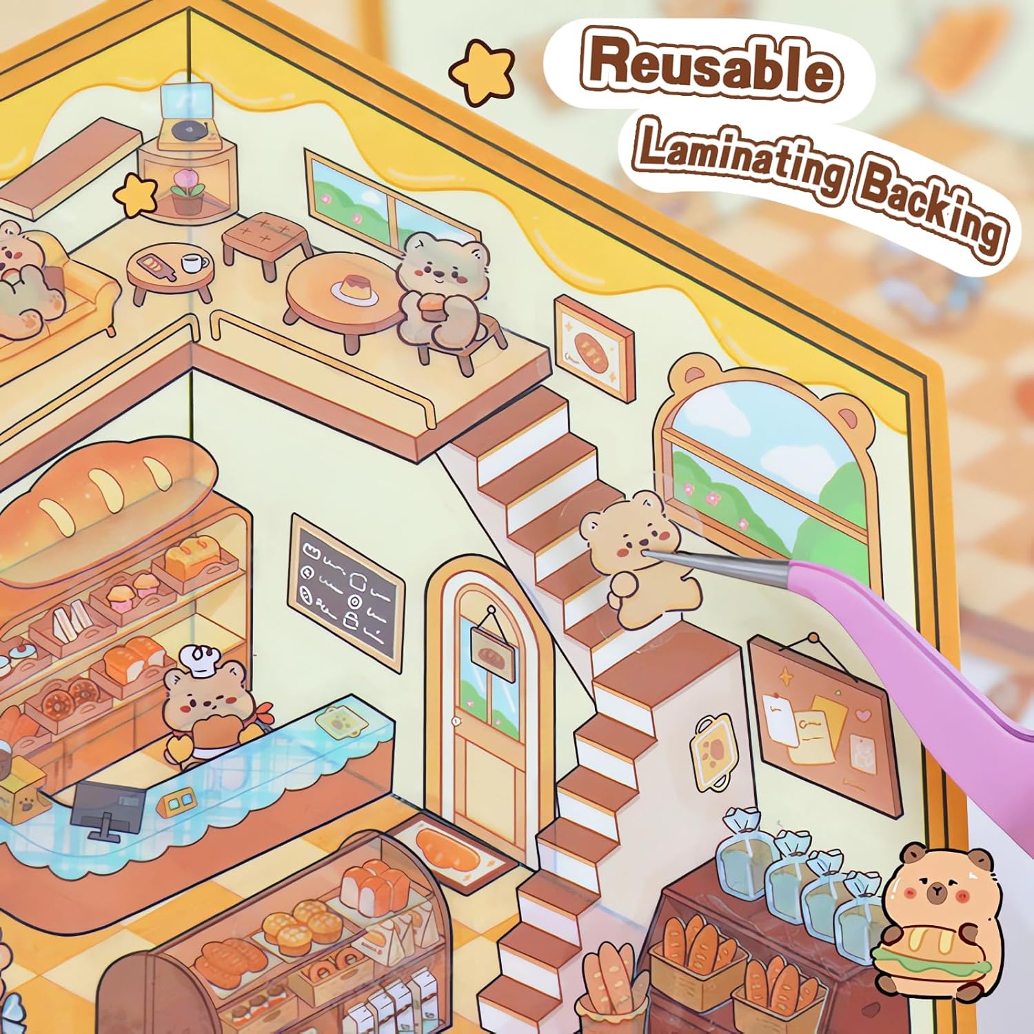 Thumbnail 4 de DIY 3D Sticker Scene Book 20 Sets 🎨