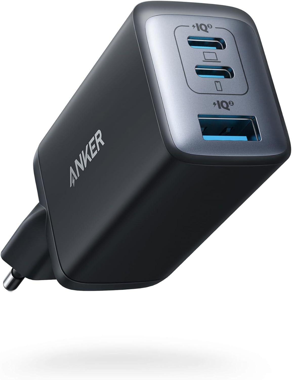 Detalle de Anker Chargeur USB C Nano II 65W, Station 3 Ports — compact et puissant