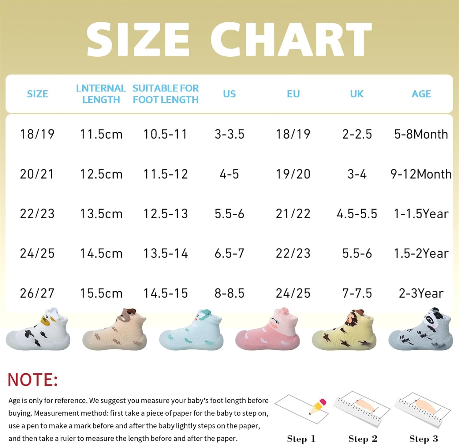 Thumbnail 6 de EDOTON Baby Sock Shoes: First Walking Shoes for Toddlers with Non-Slip Rubber Sole
