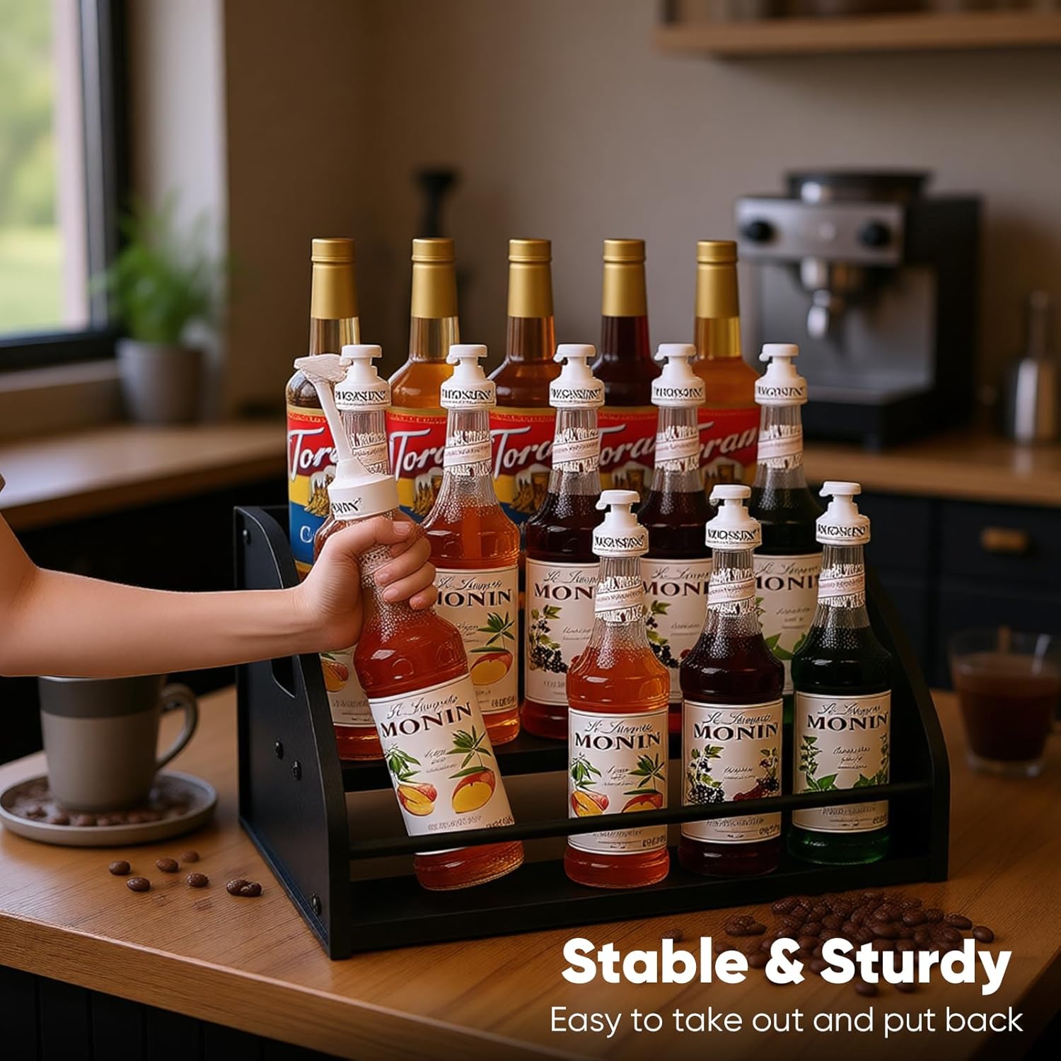 Thumbnail 2 de STAEVER Coffee Syrup Rack 15-Bottle Extra Large Shelf