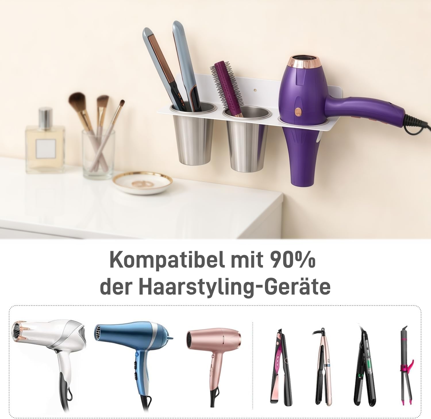 Detalle 2 de Bowyune Föhn Halterung 3 in 1