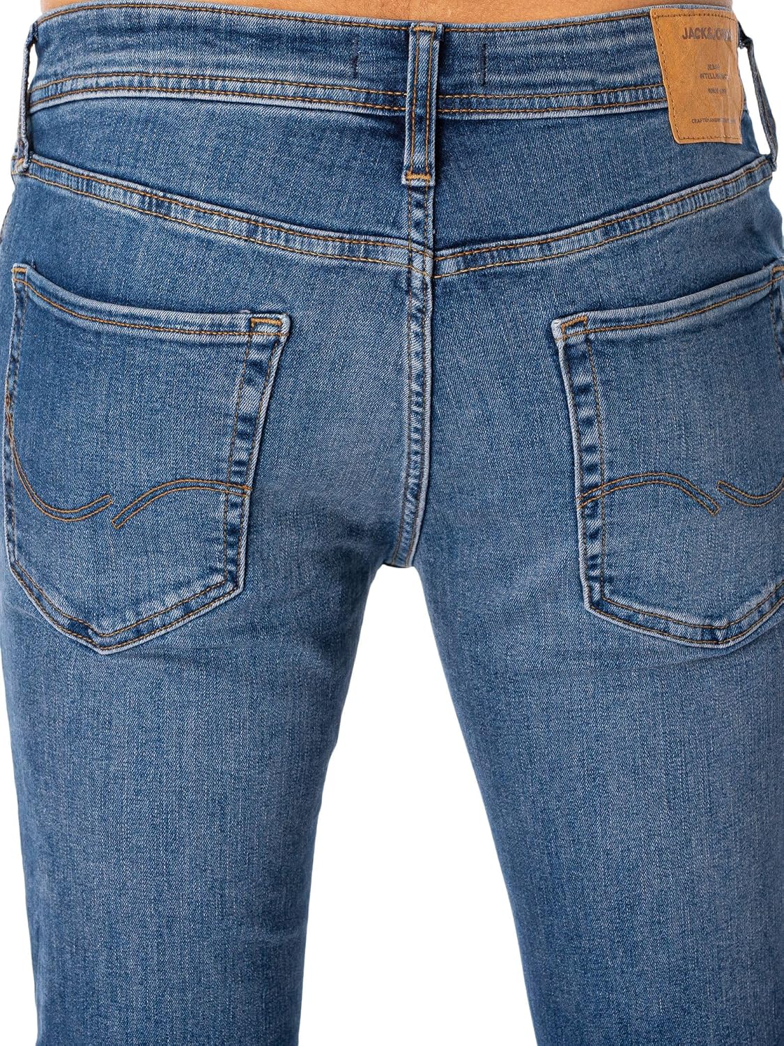 Detalle de JACK & JONES Liam Original Agi 005 skinnyjeans för herr med stretch