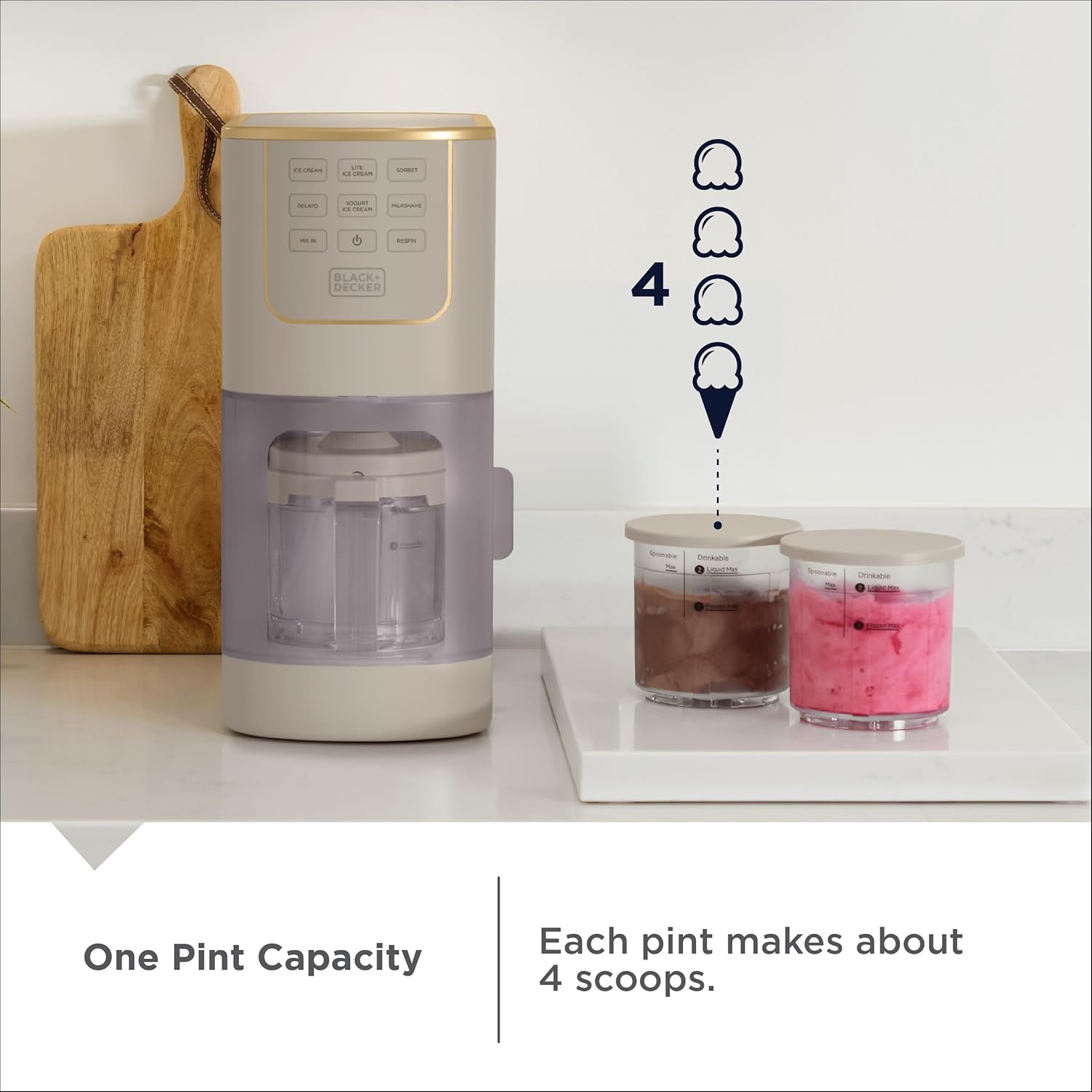 Thumbnail 6 de BLACK+DECKER Ice Cream Maker for Families & Kids